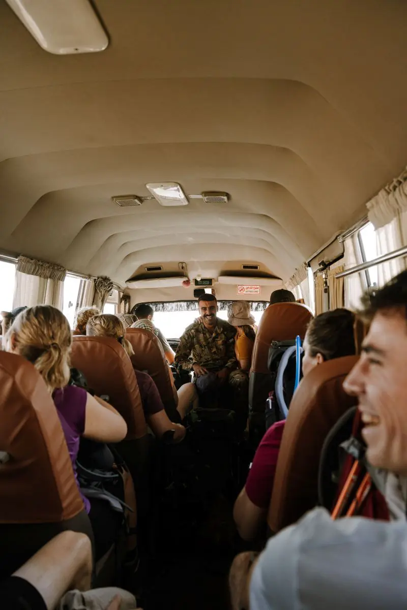 Der Jordan Trail, Flughafentransfer Amman