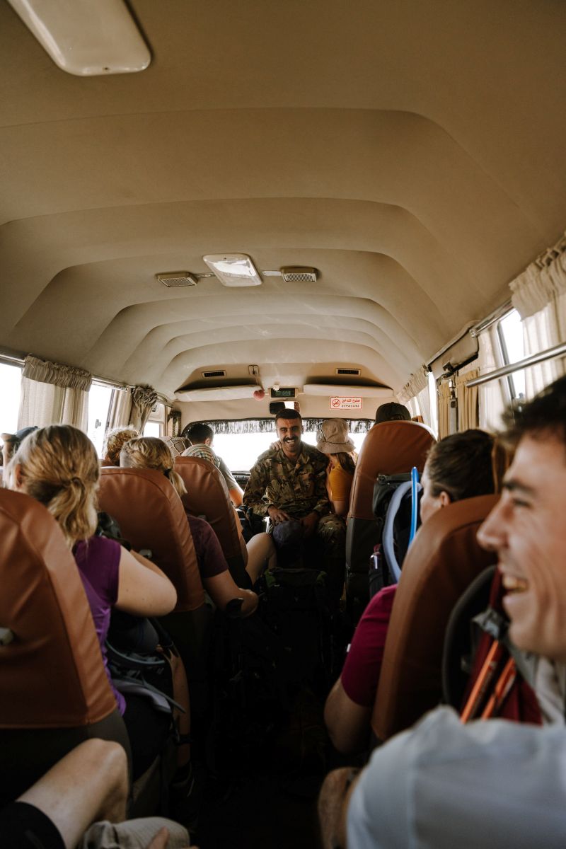 Der Jordan Trail, Flughafentransfer Amman